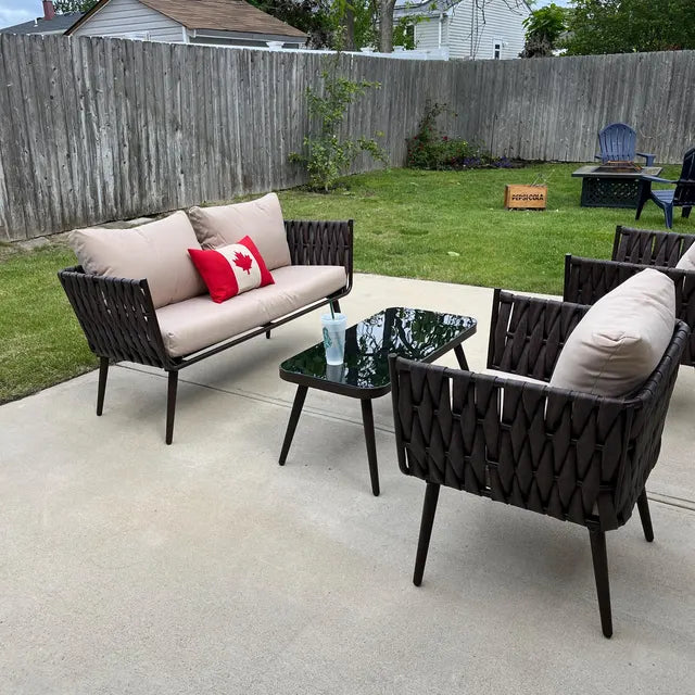 Housse de coussin drapeau du Canada, housse de coussin d'extérieur Sunbrella® feuille d'érable 