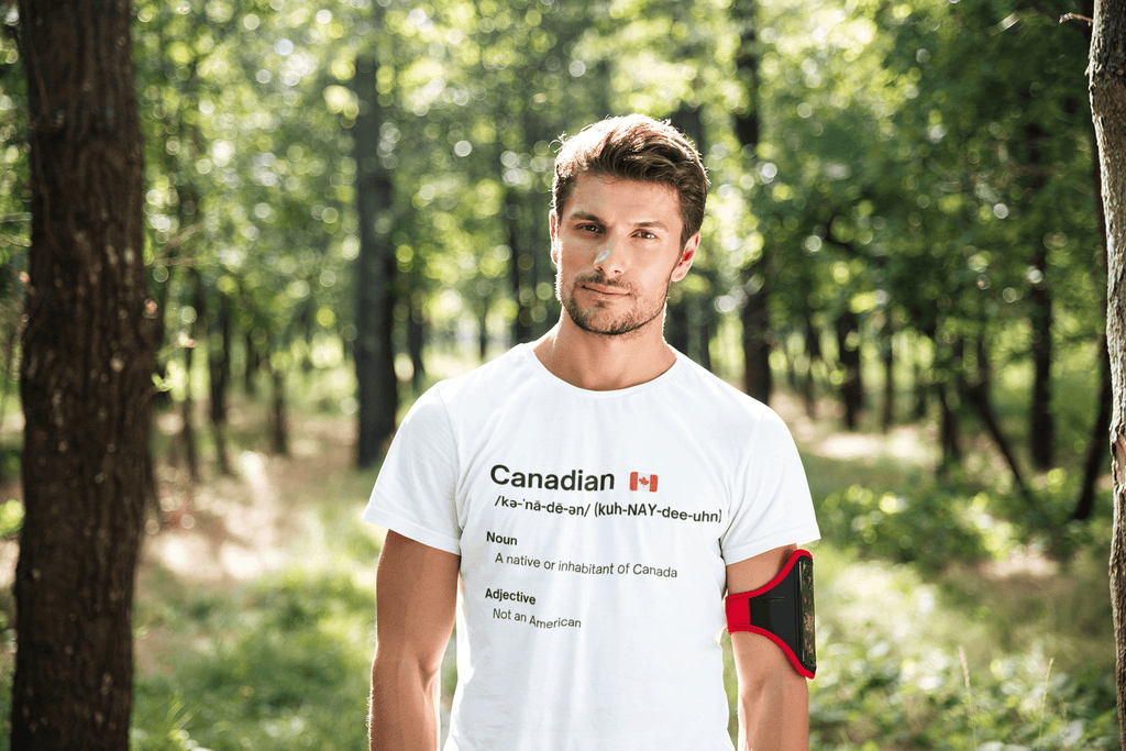 Canadian Not American Unisex Crewneck T-Shirt