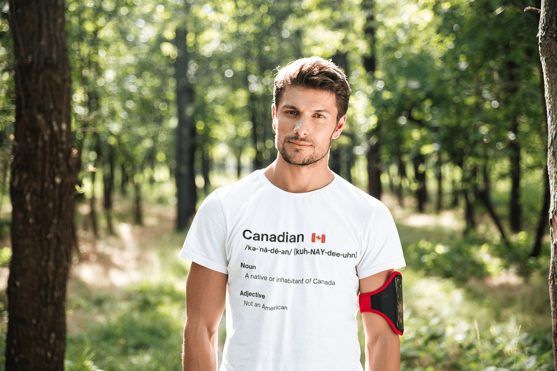 Canadian Not American Unisex Crewneck T-Shirt