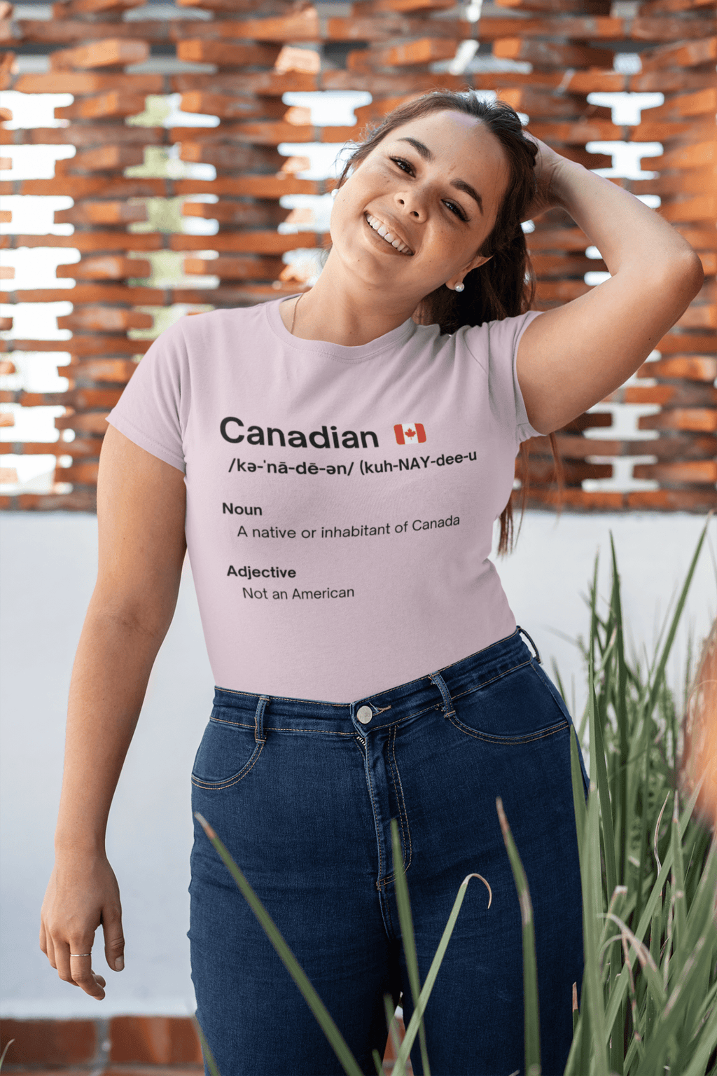 Canadian Not American Unisex Crewneck T-Shirt