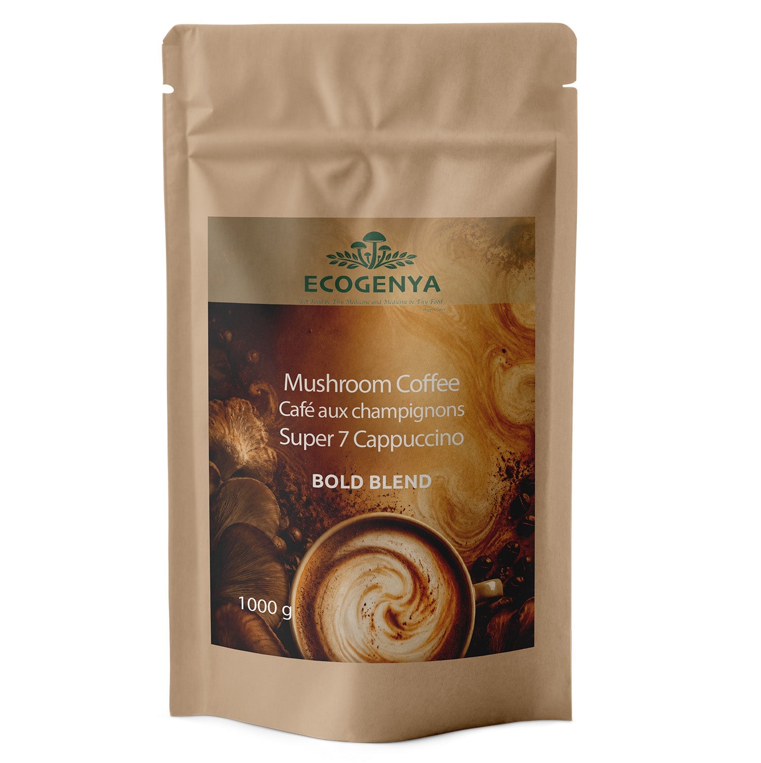 Mush Love Mushroom Cappuccino – Creamy Organic Arabica + Super 7 Blend for Focus & Energy