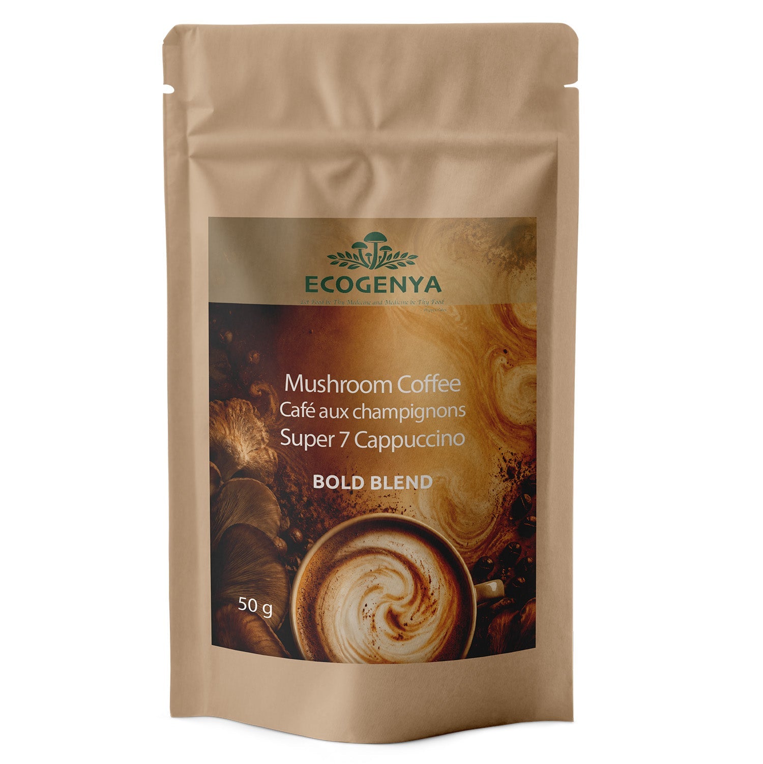Mush Love Mushroom Cappuccino – Creamy Organic Arabica + Super 7 Blend for Focus & Energy