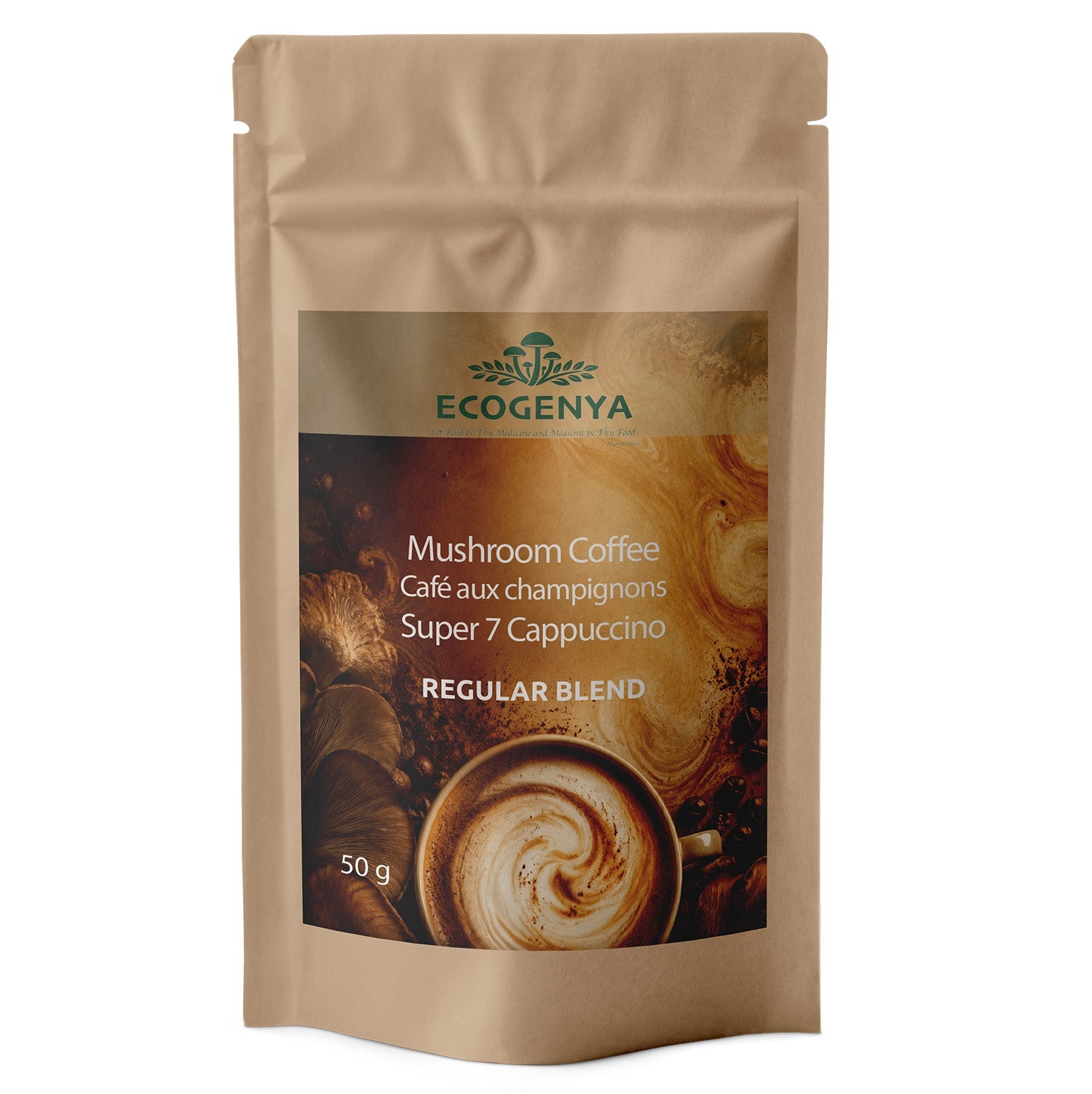 Mush Love Mushroom Cappuccino – Creamy Organic Arabica + Super 7 Blend for Focus & Energy
