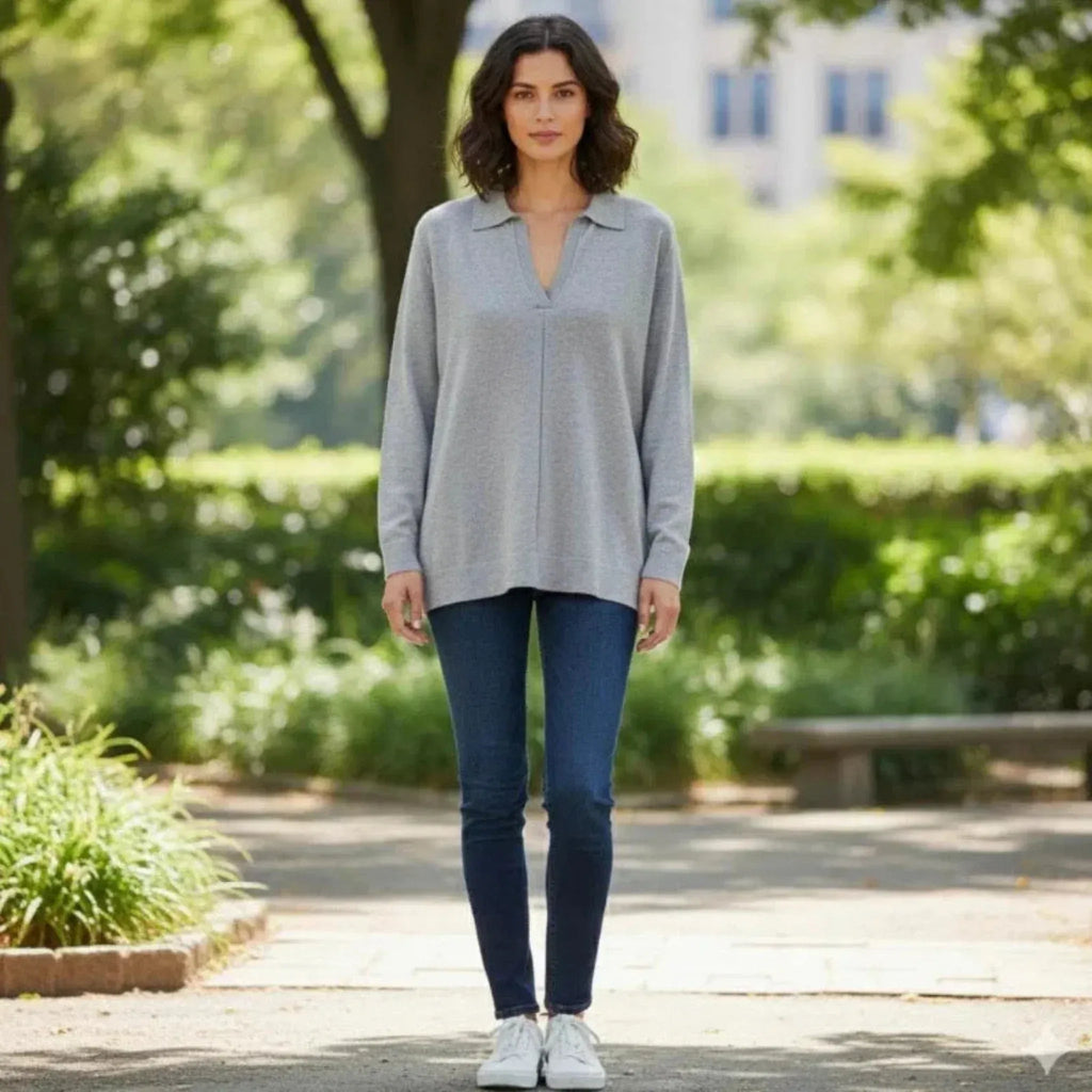 Shirt Collar Sweater