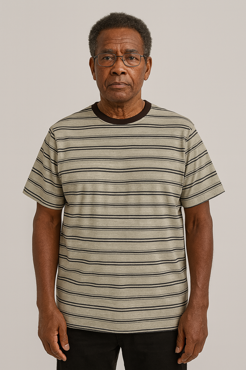 Adaptive Back-Open Striped Tee