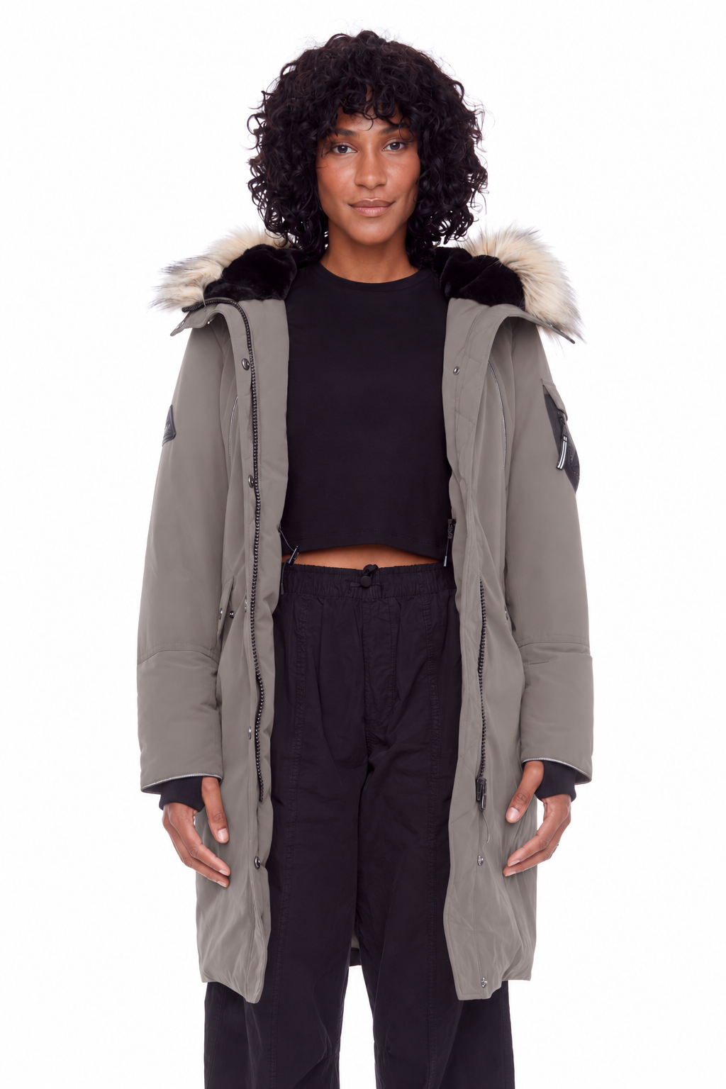 LAURENTIAN | WOMEN'S VEGAN DOWN (RECYCLED) LONG PARKA, TAUPE
