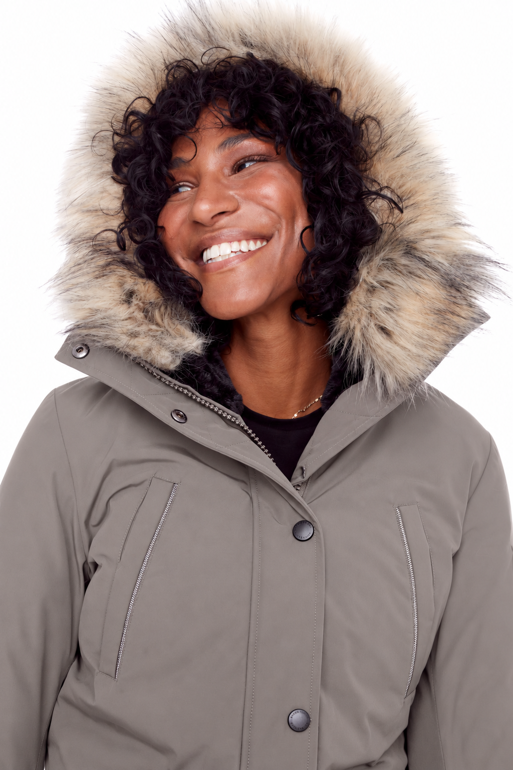 LAURENTIAN | WOMEN'S VEGAN DOWN (RECYCLED) LONG PARKA, TAUPE