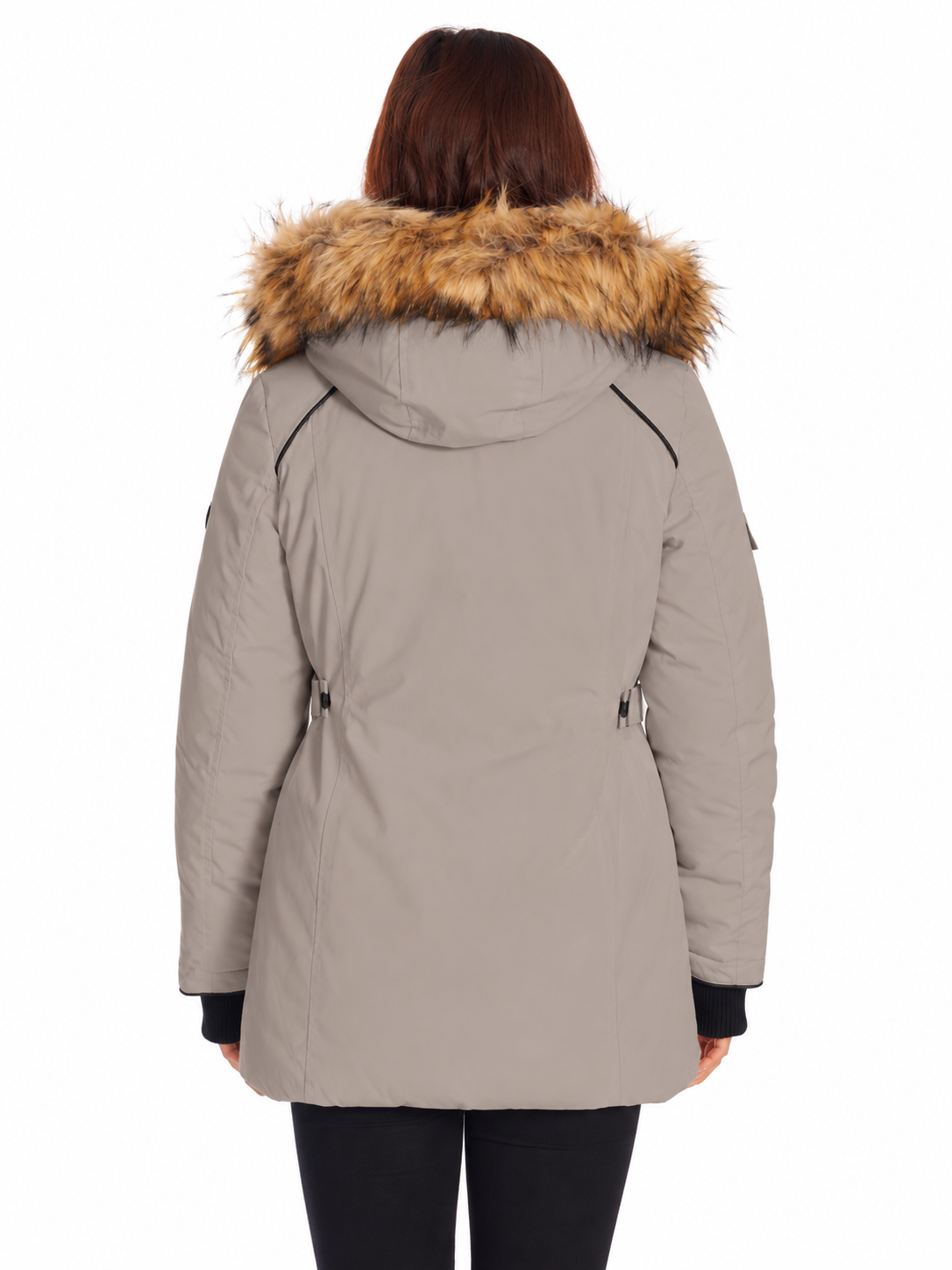 GLACIER | PARKA EN DUVET VÉGANE (RECYCLÉ) POUR FEMMES, TAUPE