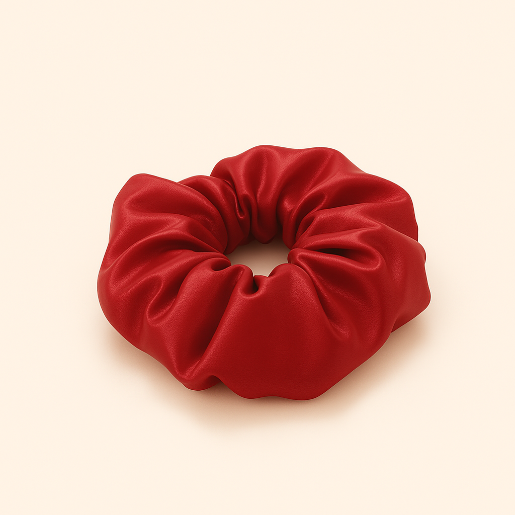 XL Hair Scrunchie - Cranberry