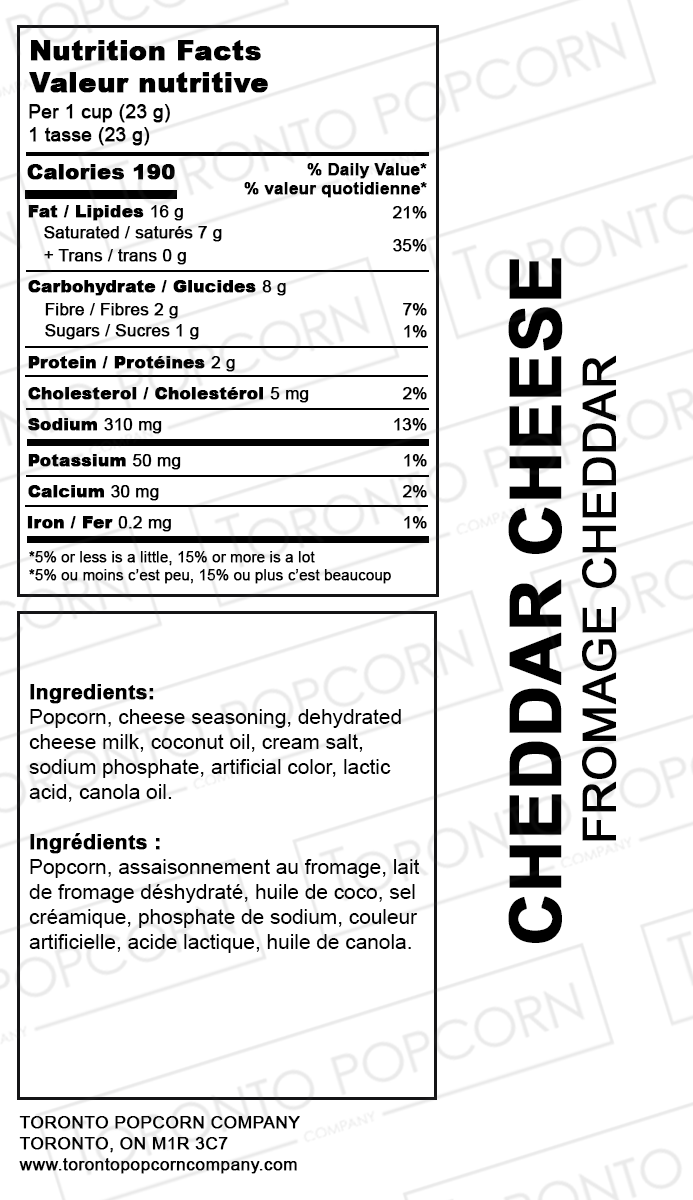 Popcorn au cheddar