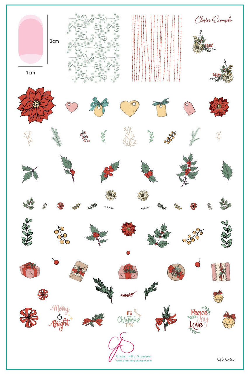 Clear Jelly Stamper - Christmas Gifts & Greens Plate