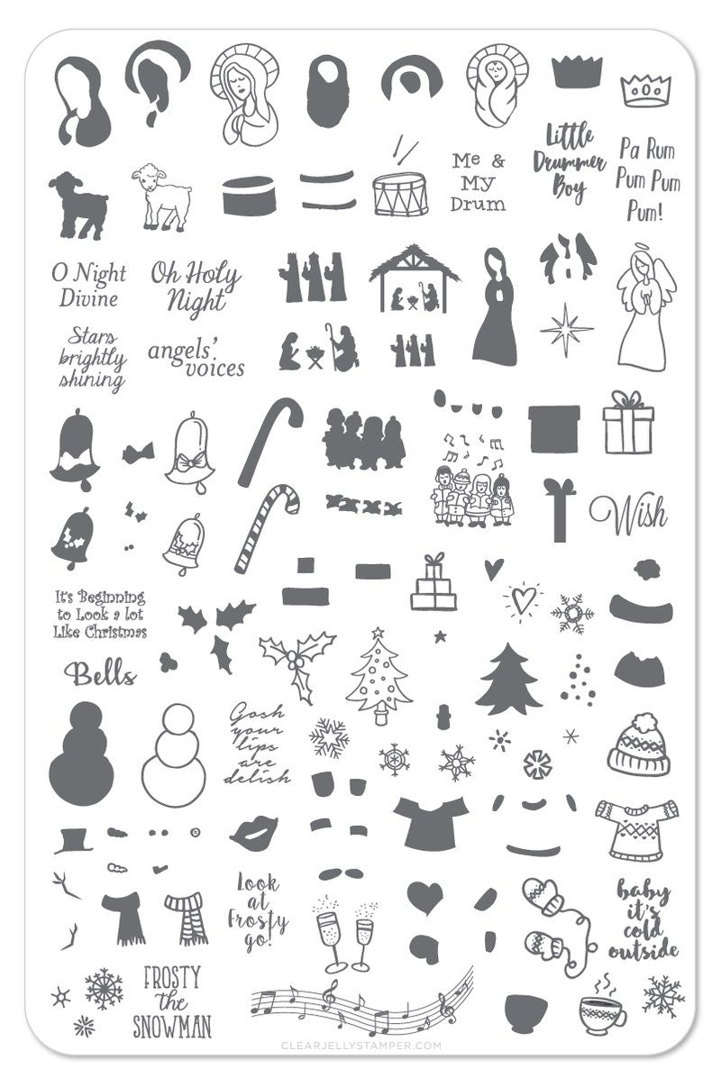 Clear Jelly Stamper - Baby It's Cold