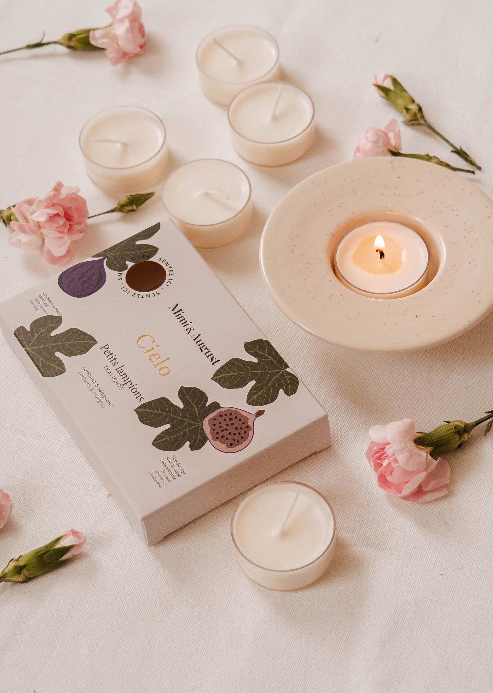 Ensemble de bougies chauffe-plat Cielo