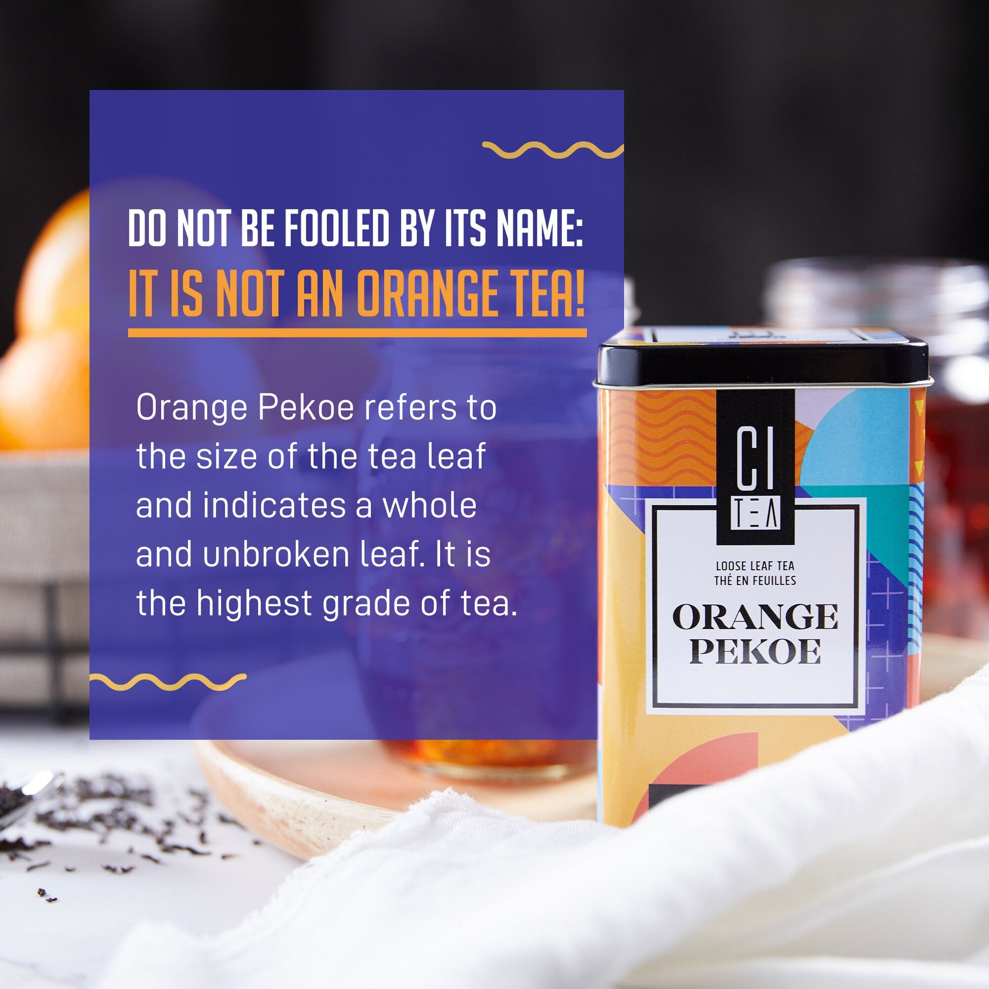 Orange Pekoe Loose Leaf Tea with Teaball