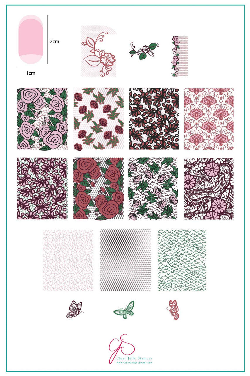 Clear Jelly Stamper - Just Add Lace