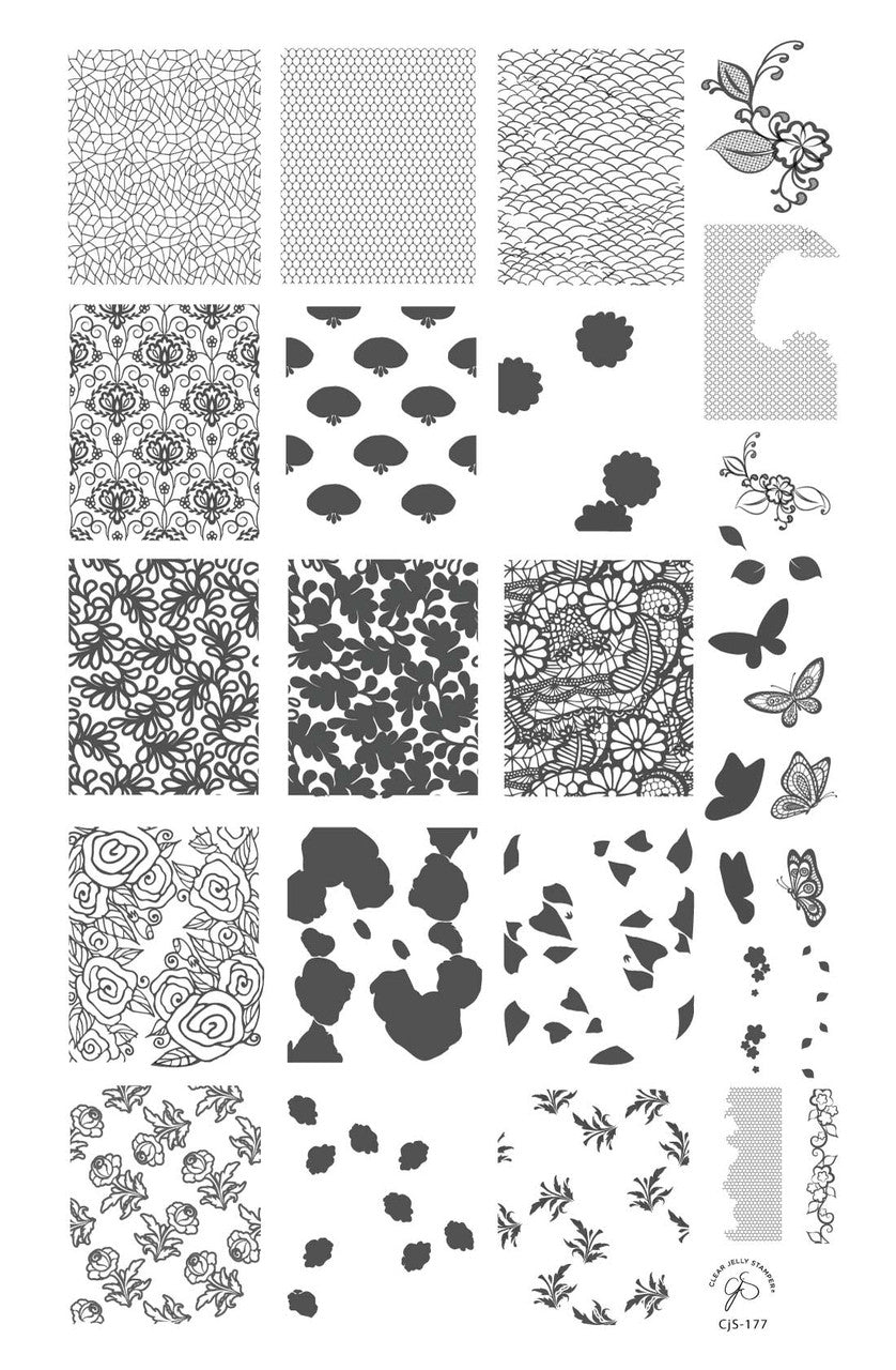 Clear Jelly Stamper - Just Add Lace