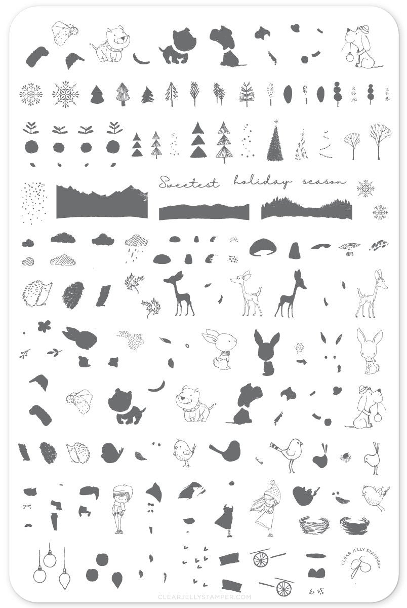 Clear Jelly Stamper - Baby It's Cold