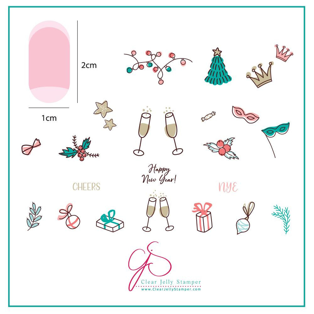 Clear Jelly Stamper - Cheers!