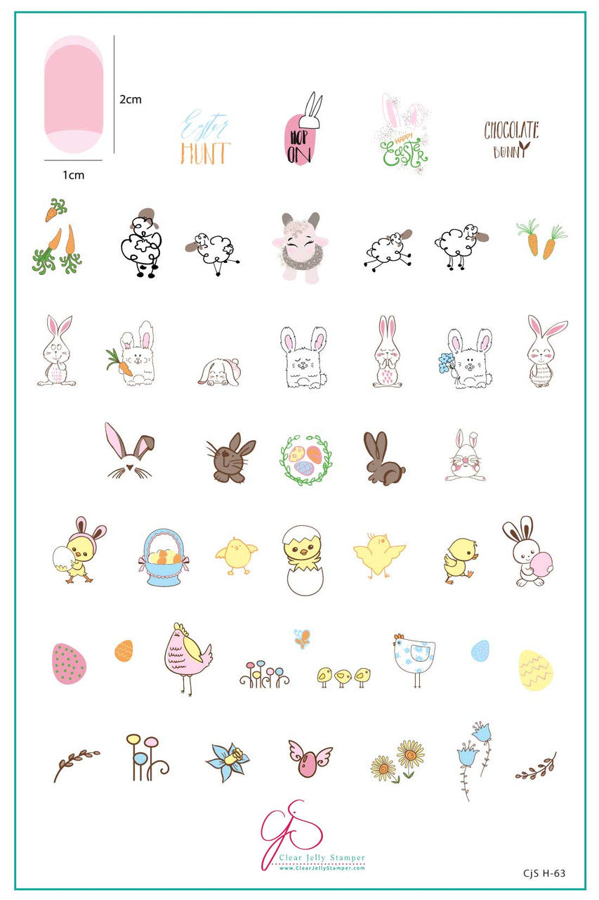 Clear Jelly Stamper - Hoppy Easter