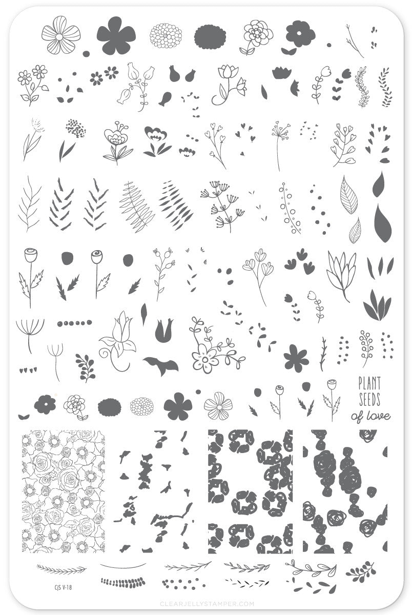 Clear Jelly Stamper - Blossoming Romance