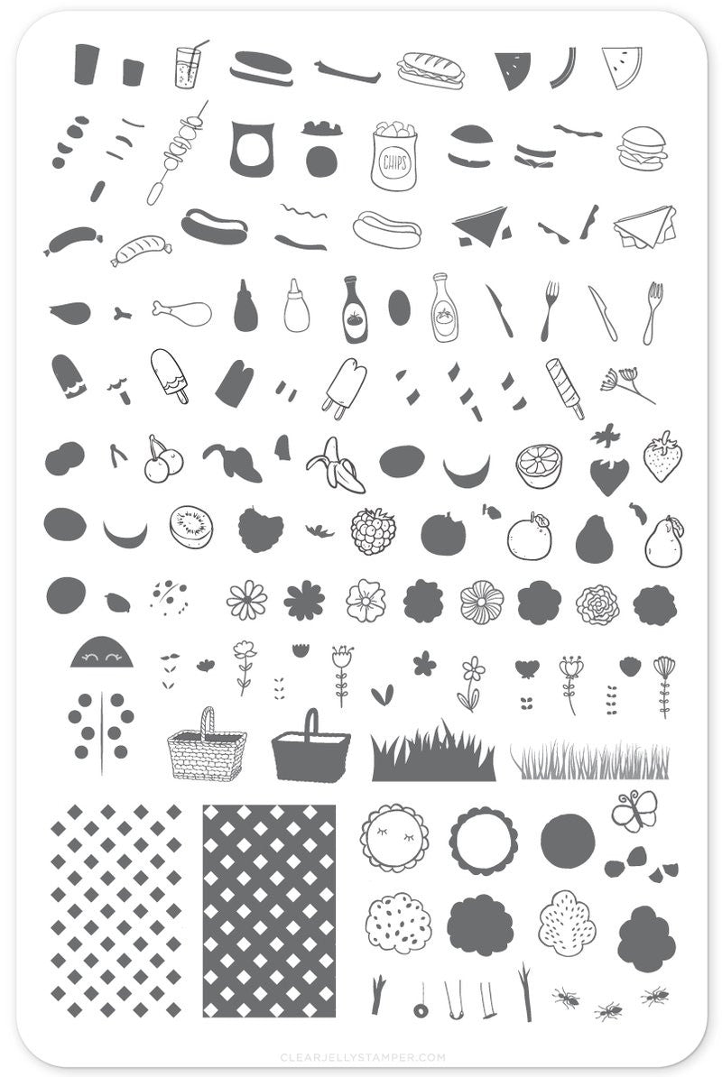 Clear Jelly Stamper - Picnic Anyone?