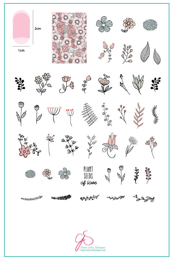 Clear Jelly Stamper - Blossoming Romance