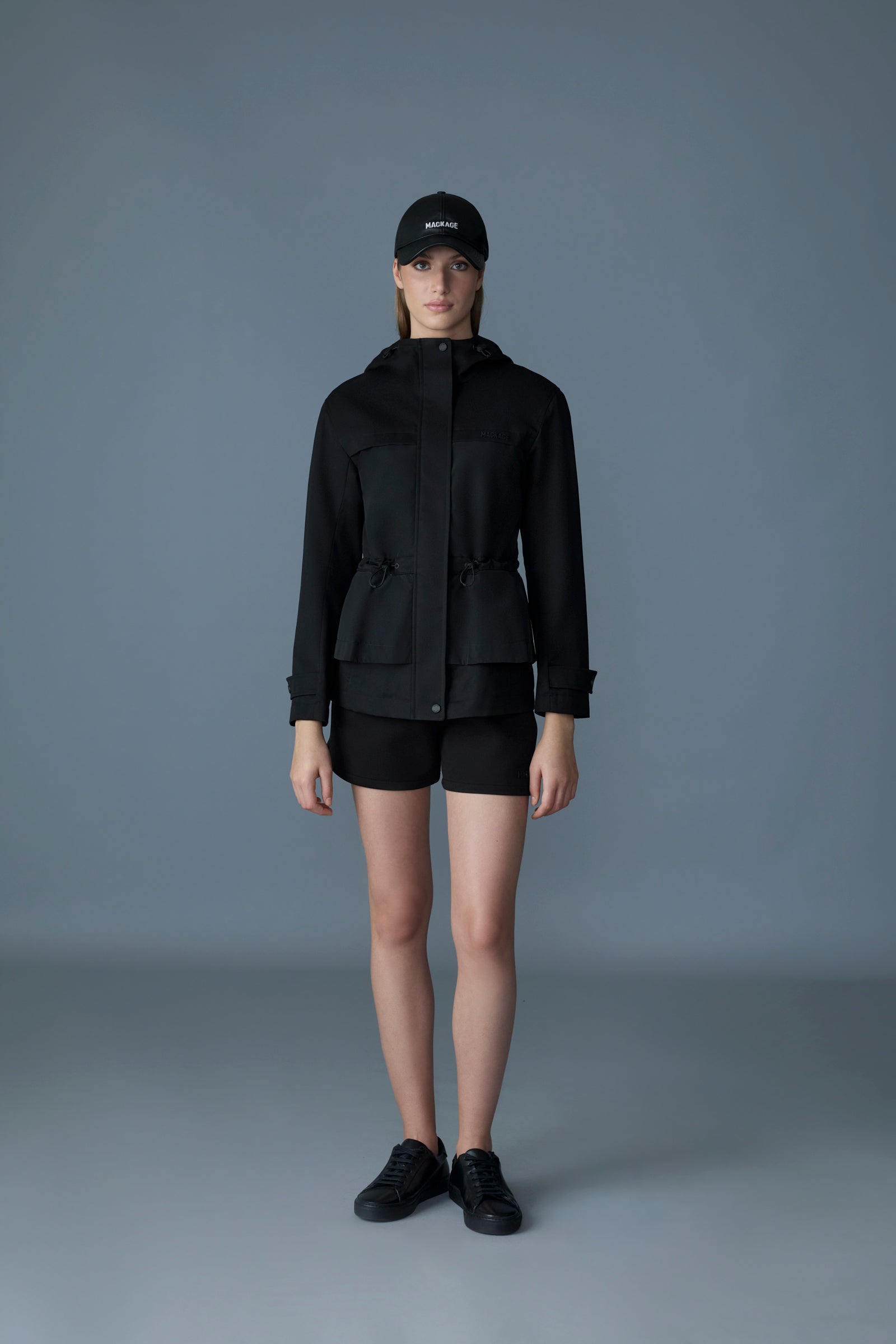Veste hybride KAORI-LVS avec détail péplum