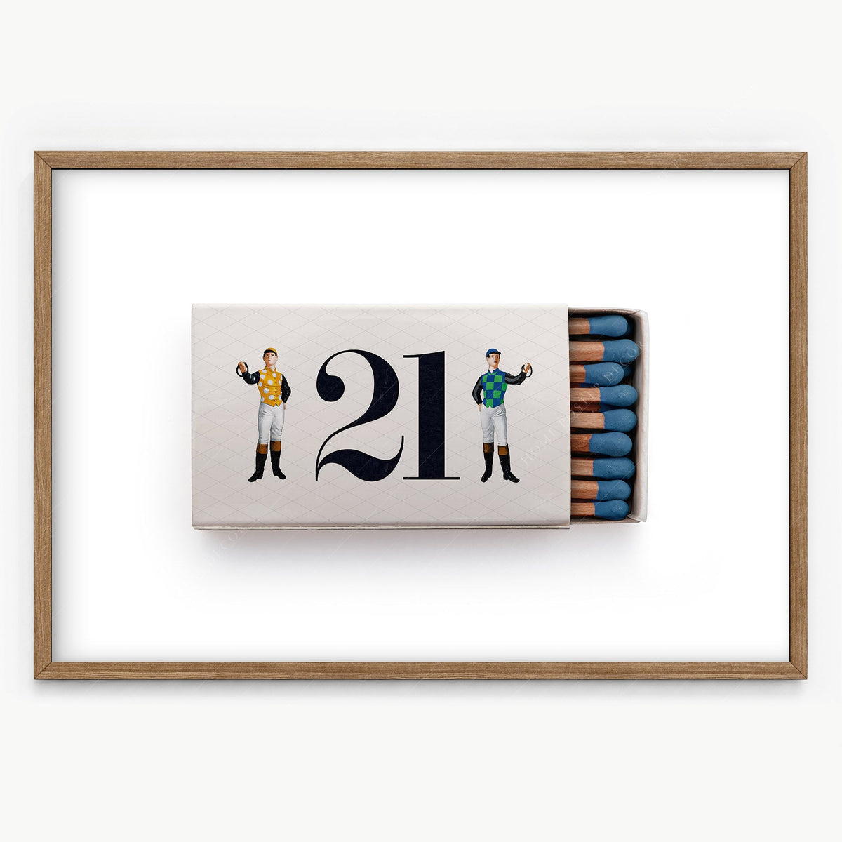 21 Club Matchbox Photography Print – Vintage Bar Wall Art Decor