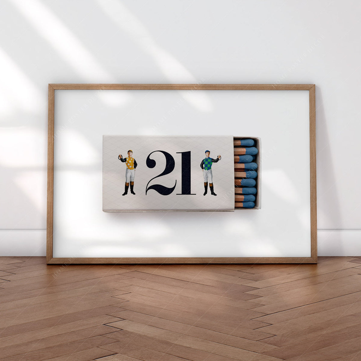 21 Club Matchbox Photography Print – Vintage Bar Wall Art Decor