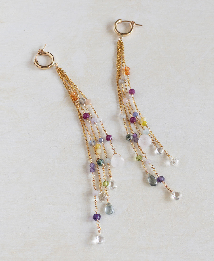 Confetti Hoop Earrings