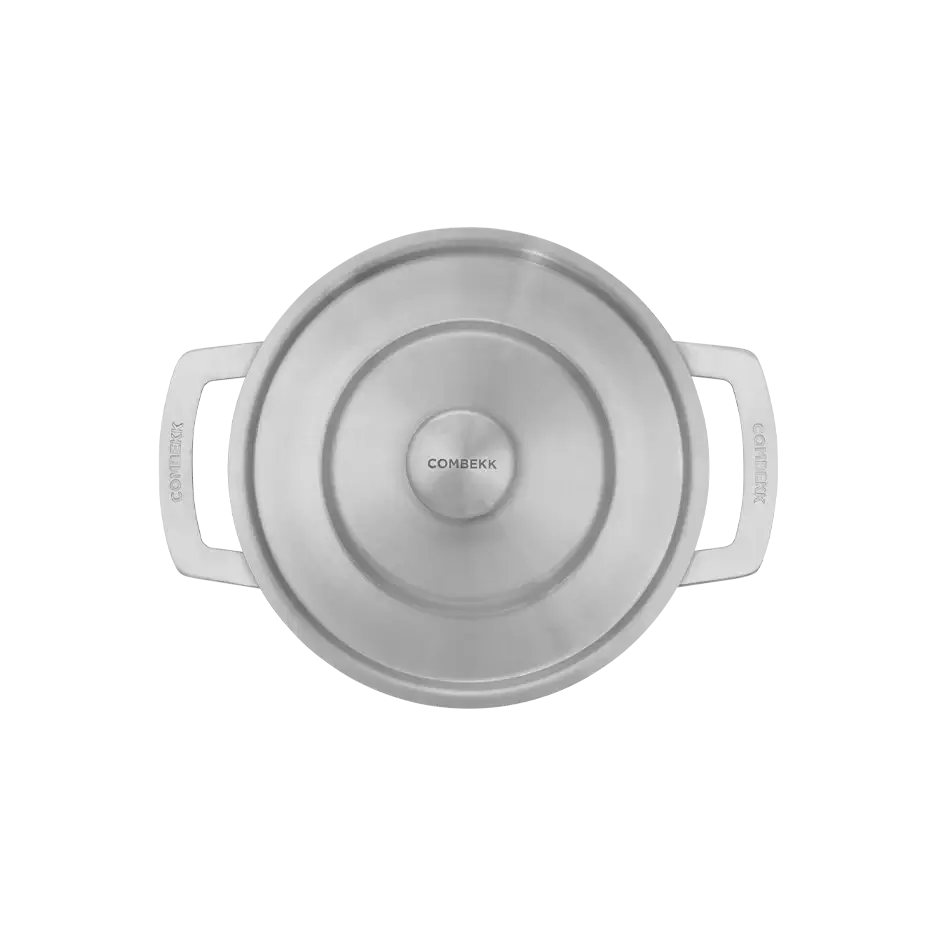 COMBEKK | Ensemble de quatre casseroles en acier inoxydable