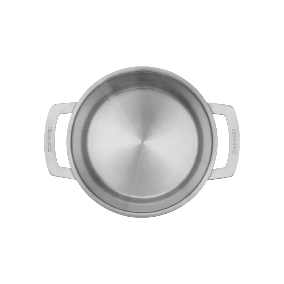 COMBEKK | Ensemble de quatre casseroles en acier inoxydable