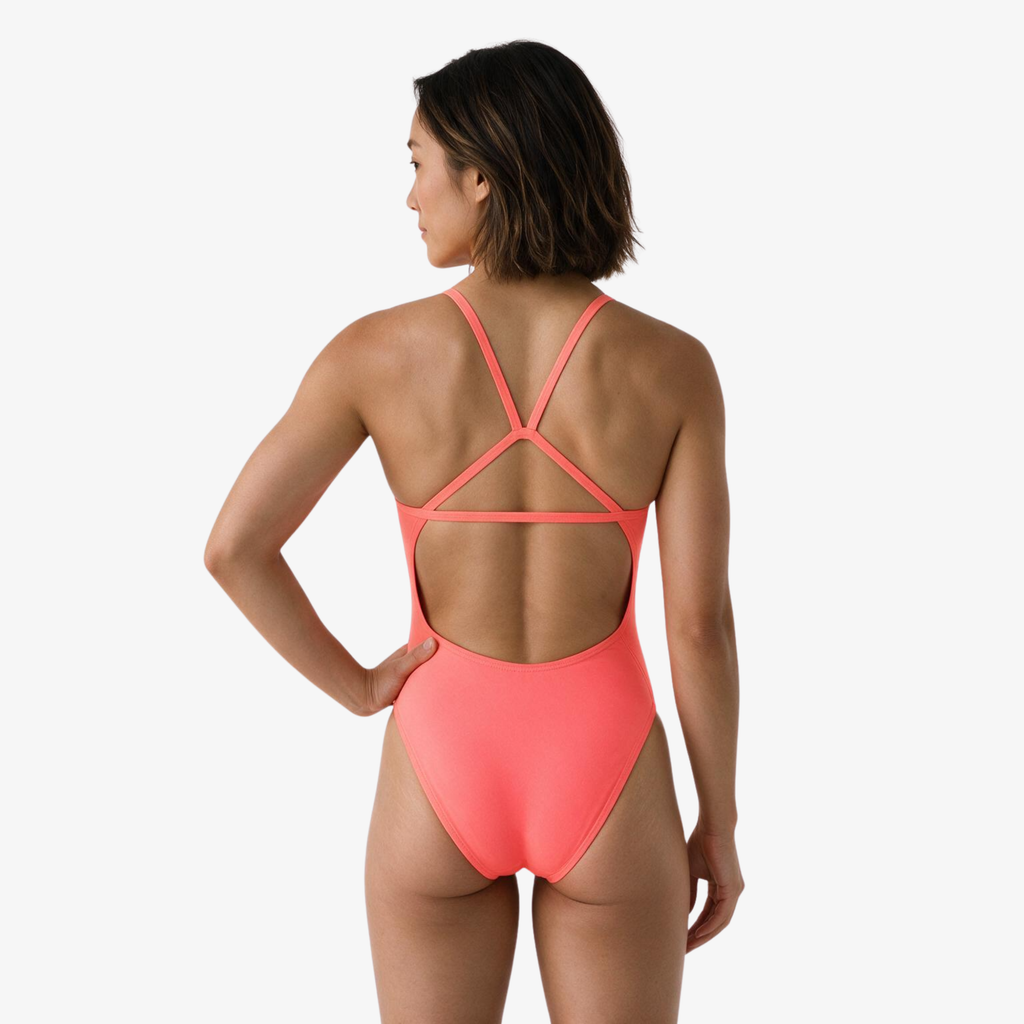 Coral Tie-Back One-Piece Training Swimsuit by Norca