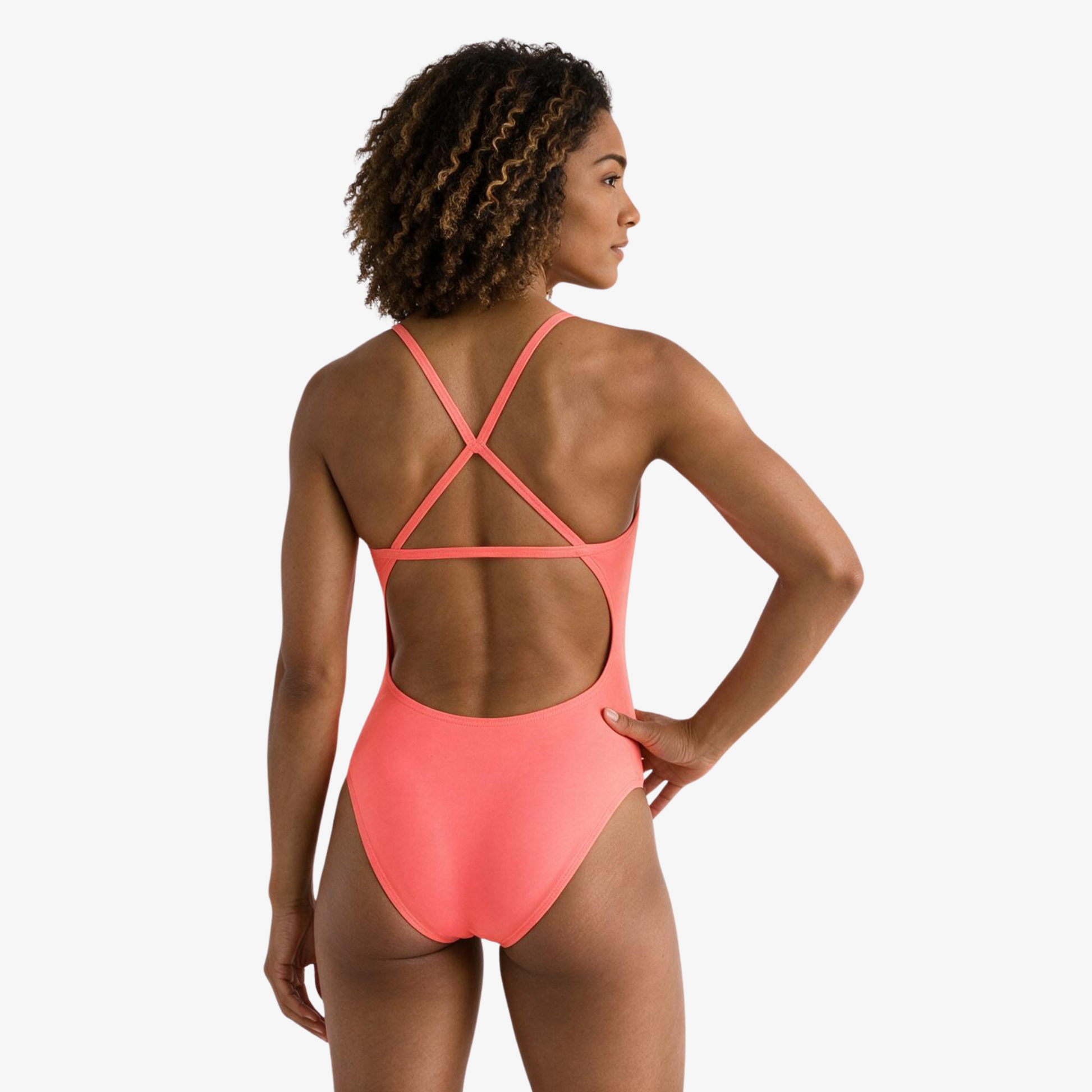 Coral Tie-Back One-Piece Training Swimsuit by Norca