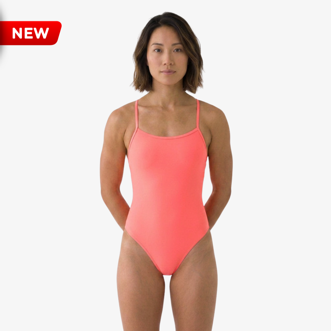 Coral Tie-Back One-Piece Training Swimsuit by Norca