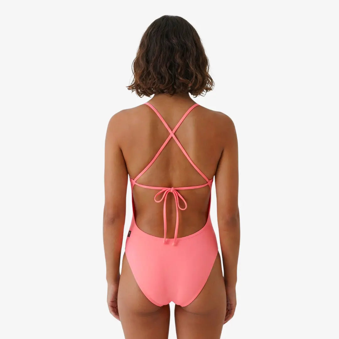 Coral Tie-Back One-Piece Training Swimsuit by Norca