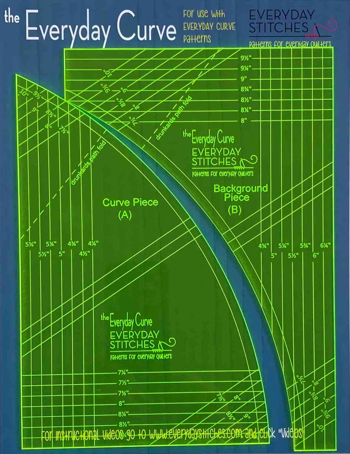 Points de suture quotidiens - Ensemble de modèles de courbes quotidiennes