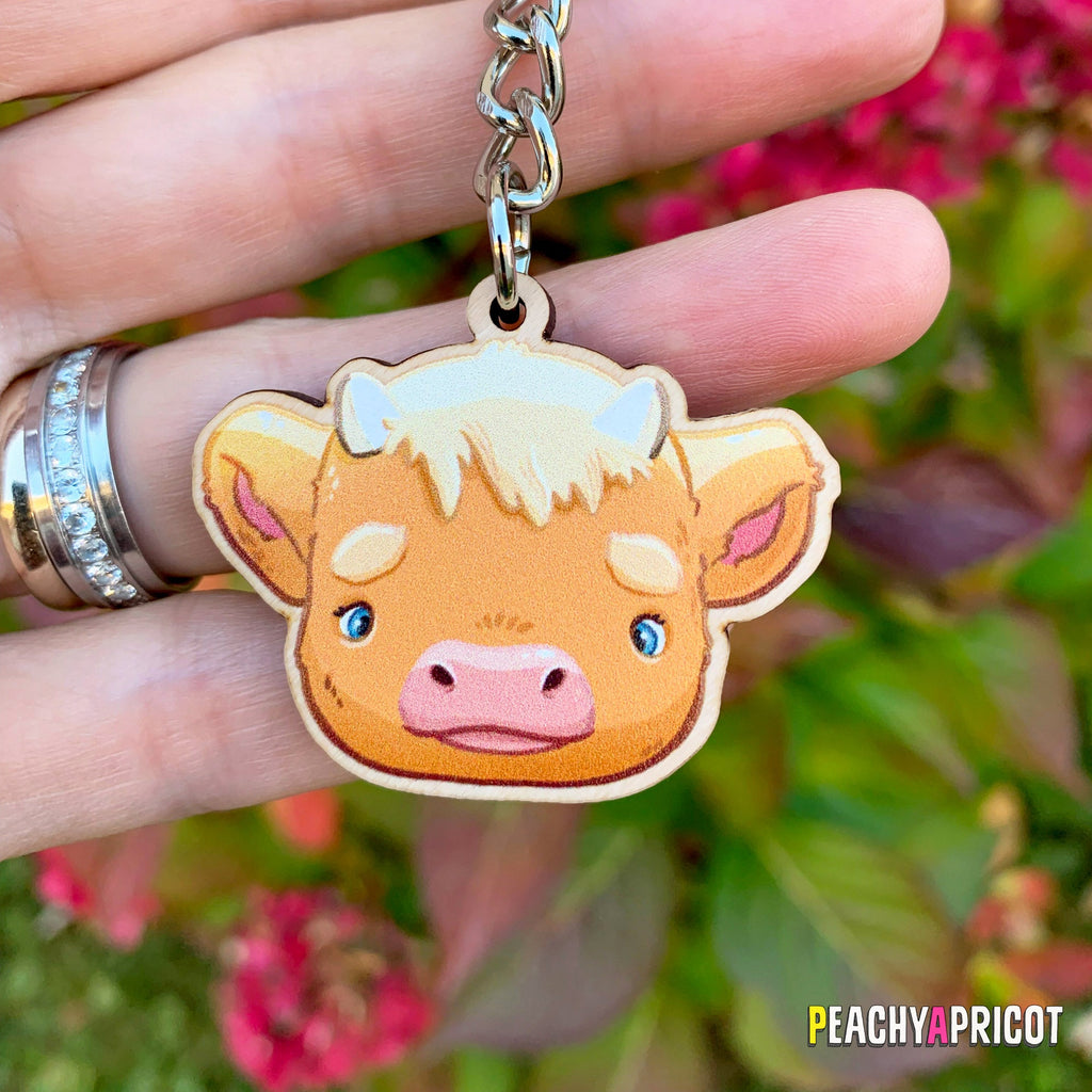 Porte-clés bébé vache des Highlands