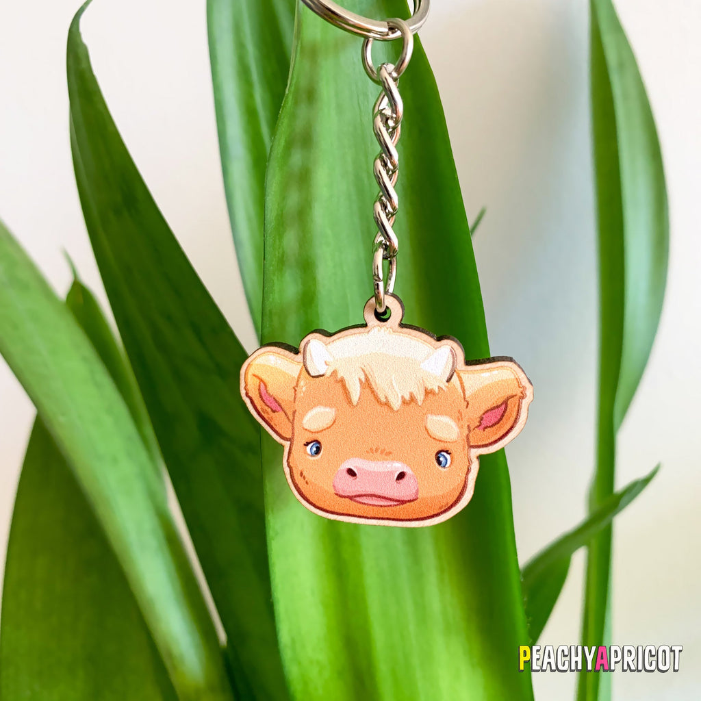Porte-clés bébé vache des Highlands