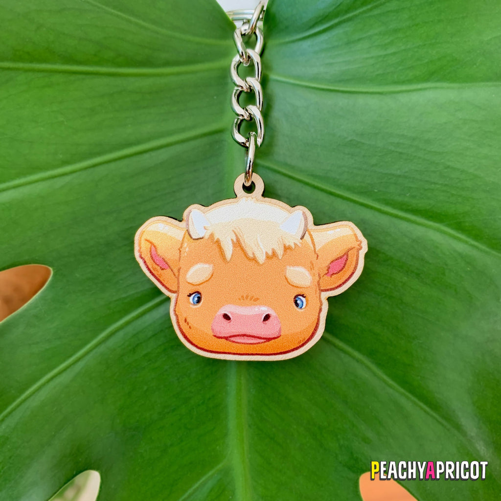 Porte-clés bébé vache des Highlands