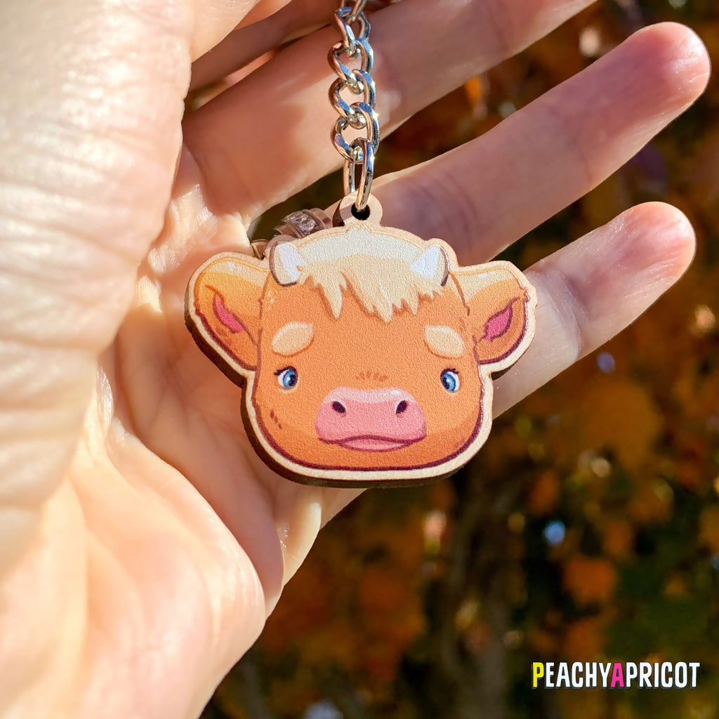 Porte-clés bébé vache des Highlands