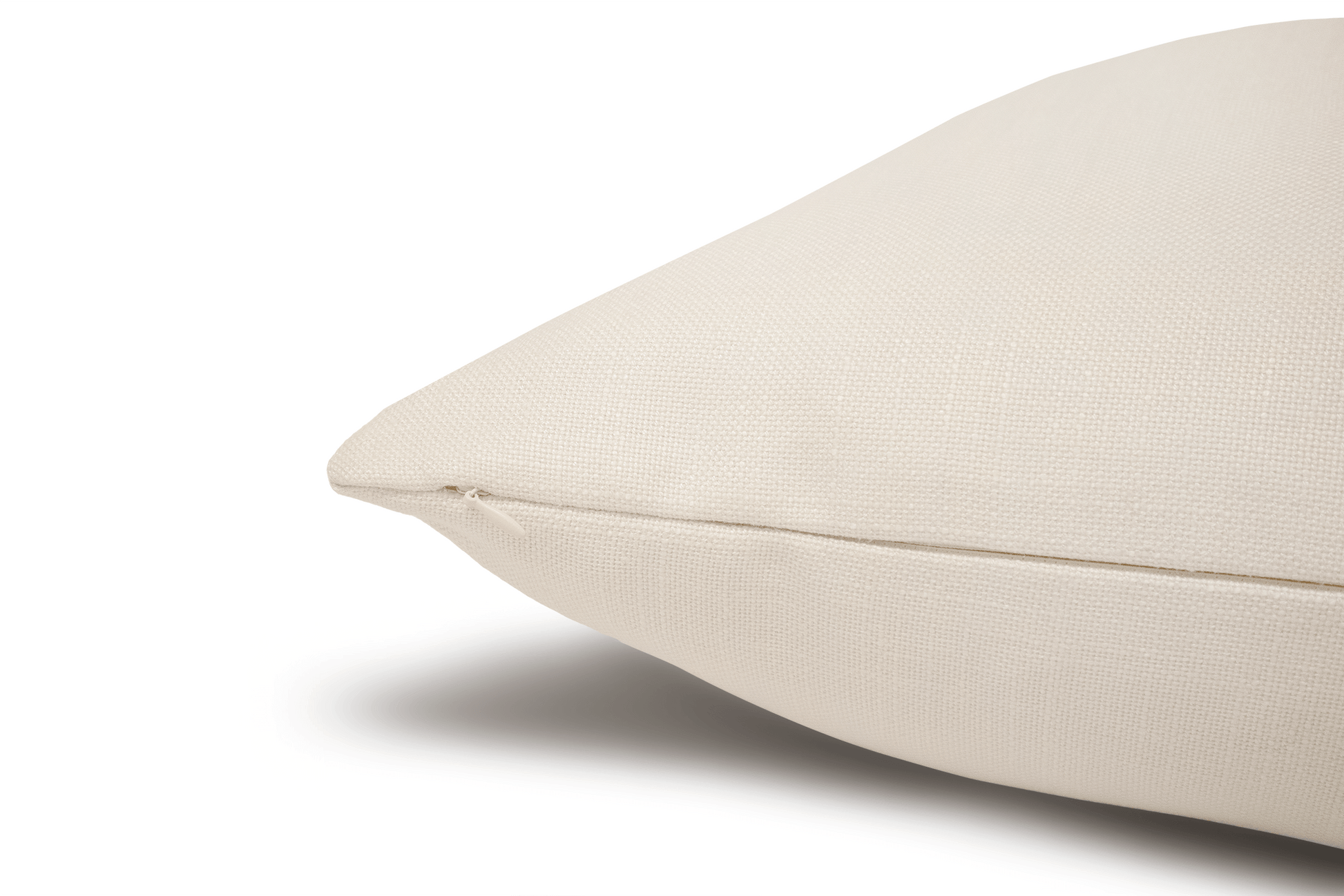 Housse de coussin crème