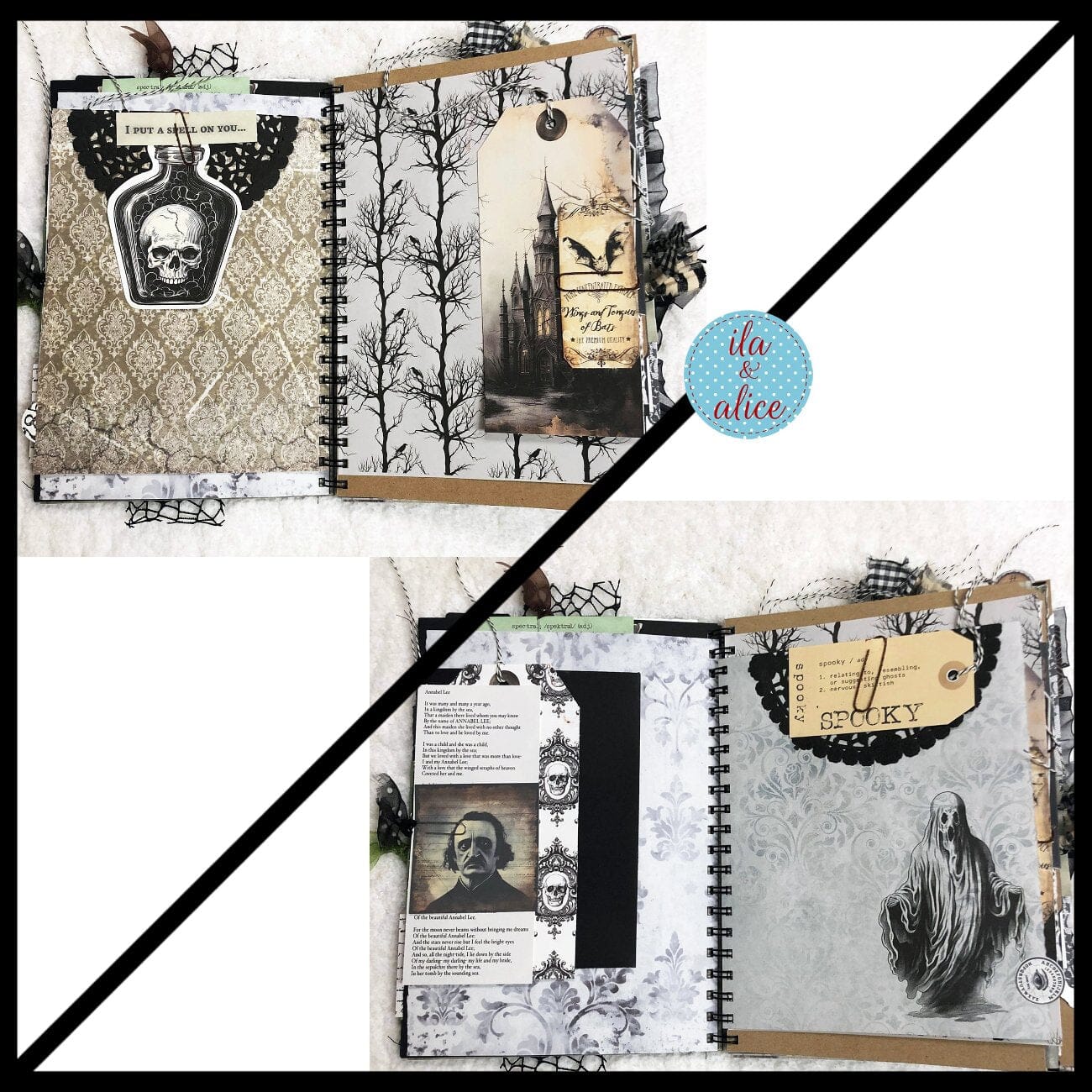 Wicked Witch Dark Academia Junk Journal for Halloween