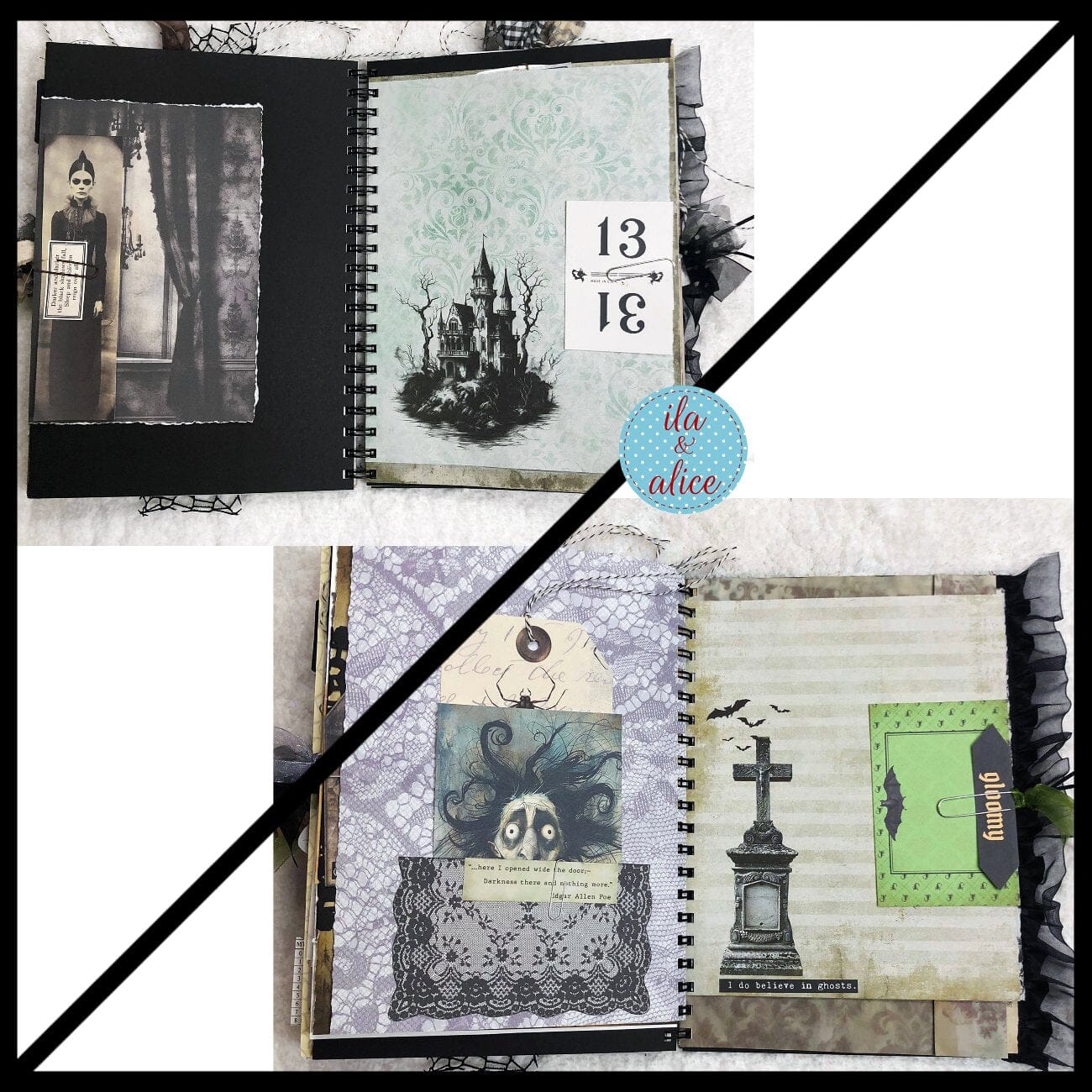 Wicked Witch Dark Academia Junk Journal for Halloween