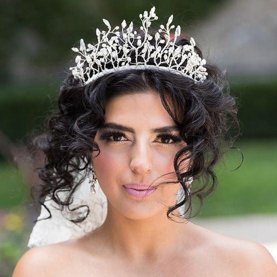 ROUZHIN Crystal Twig Bridal Crown