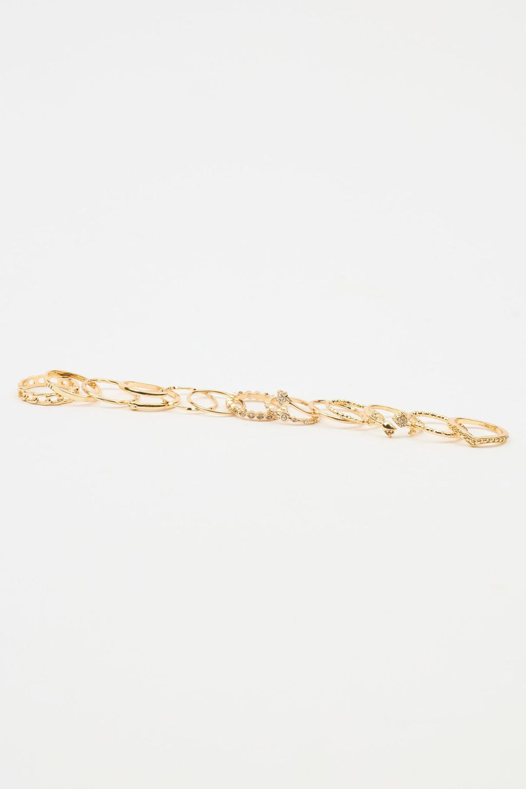 Lot de 10 bagues pierres précieuses et étoiles