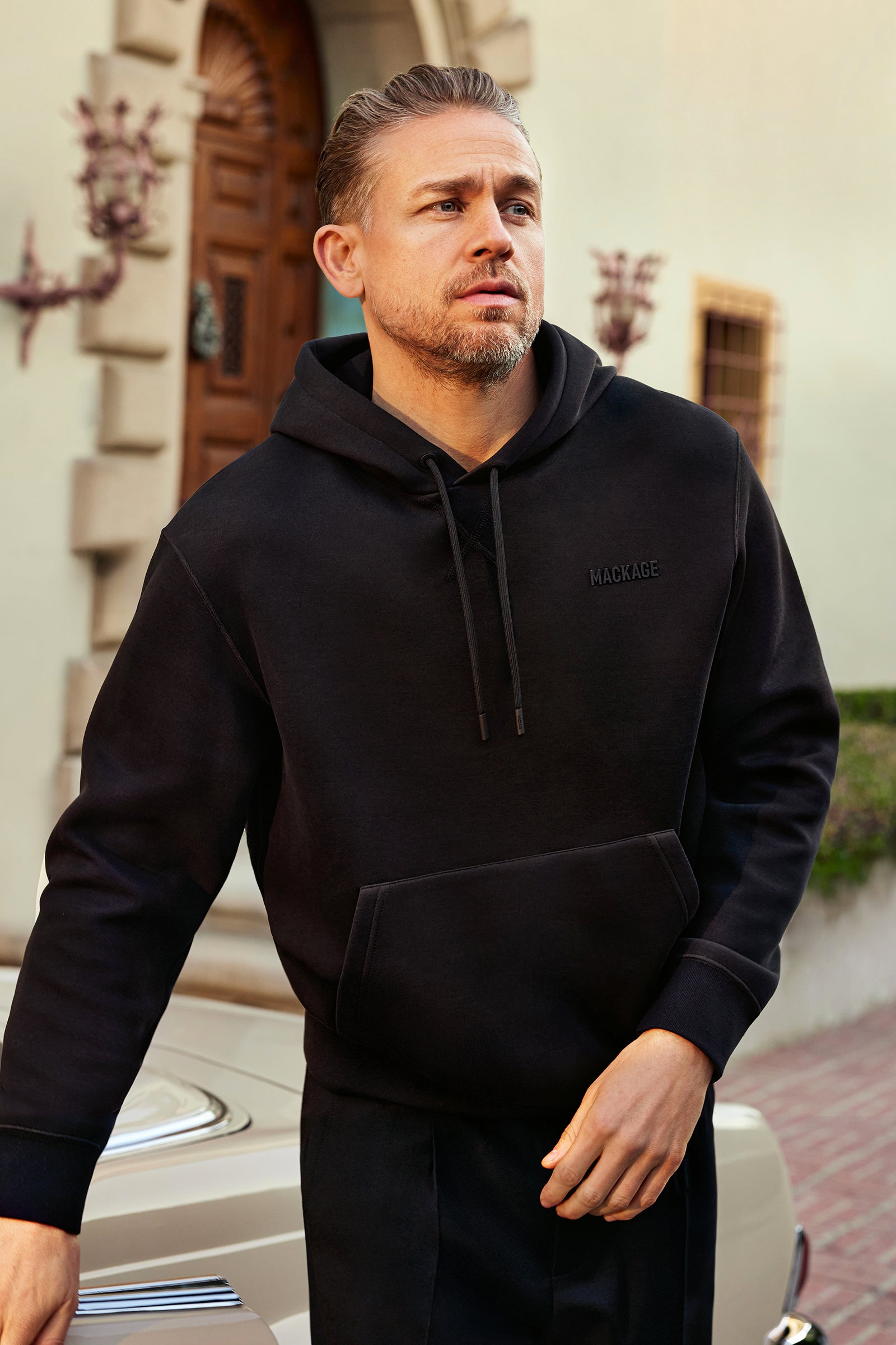 Sweat à capuche KOLTON en jersey double face avec logo
