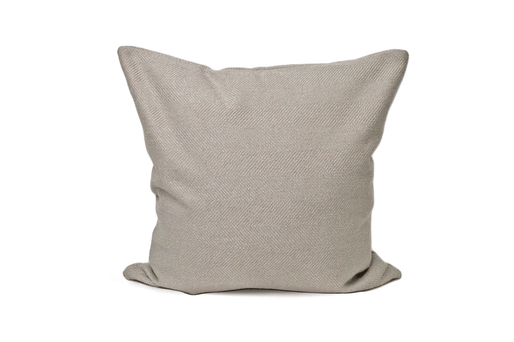 Housse de coussin à chevrons argentés