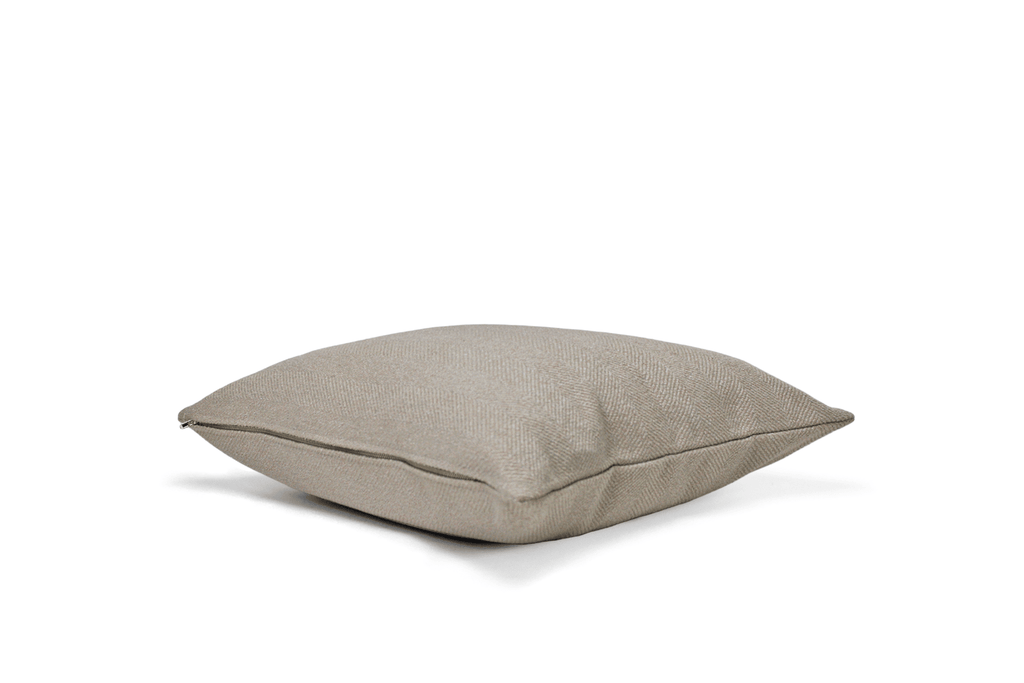 Housse de coussin à chevrons argentés