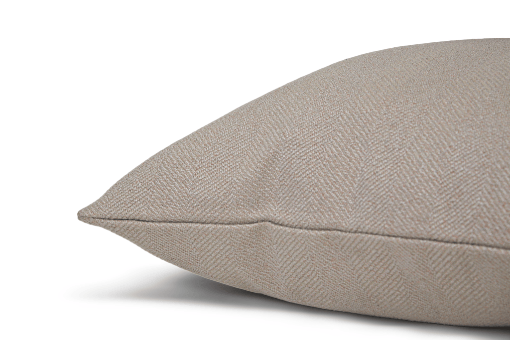 Housse de coussin à chevrons argentés